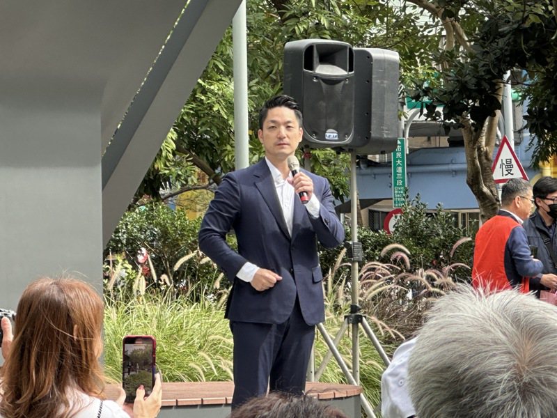 台北市長蔣萬安上午出席大安區昌隆198公園啟用典禮。記者楊正海／攝影