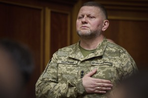 烏克蘭武裝部隊總司令扎盧茲尼。美聯社
