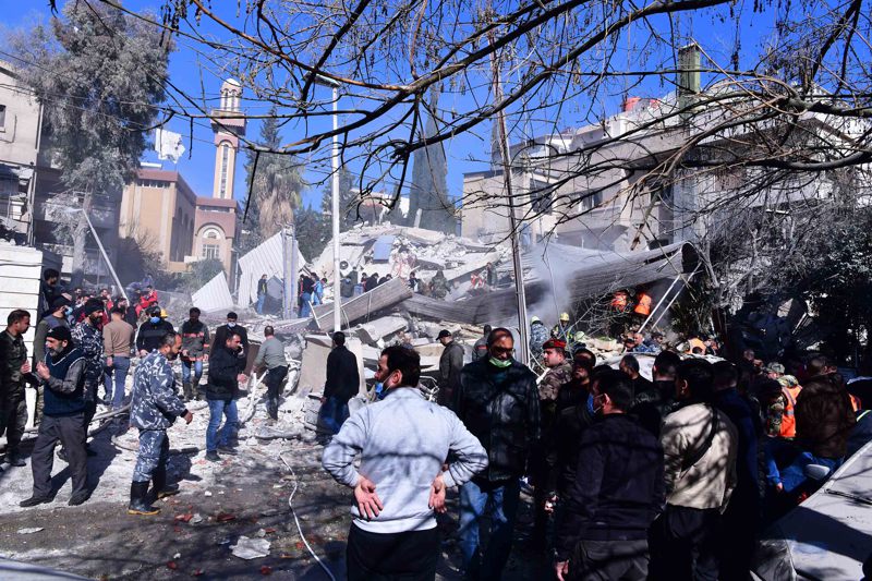 今年1月20日，以色列飛彈攻擊敘利亞首都大馬士革一棟住宅大樓，有五名死者是伊朗革命衛隊成員。新華社