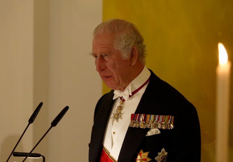 白金汉宫发布声明表示，英国国王查尔斯三世（King Charles III）被诊断出罹患癌症，已展开治疗。（取材自Ｘ平台）(photo:UDN)