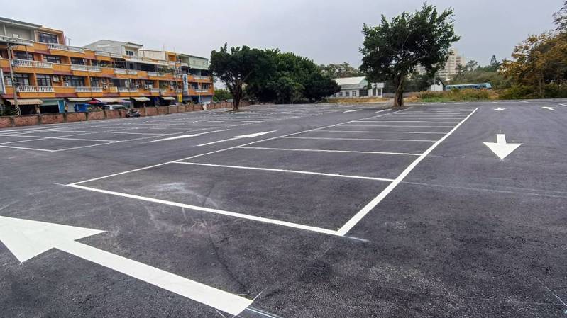 南市學甲停六停車場今啟用，初期暫不收費。記者謝進盛／攝影