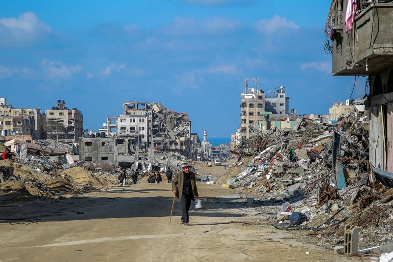多年前哈瑪斯決定把加薩當作摧毀以色列的跳板，致使以巴雙方衝突不斷。圖為本月3日的加薩市。法新社