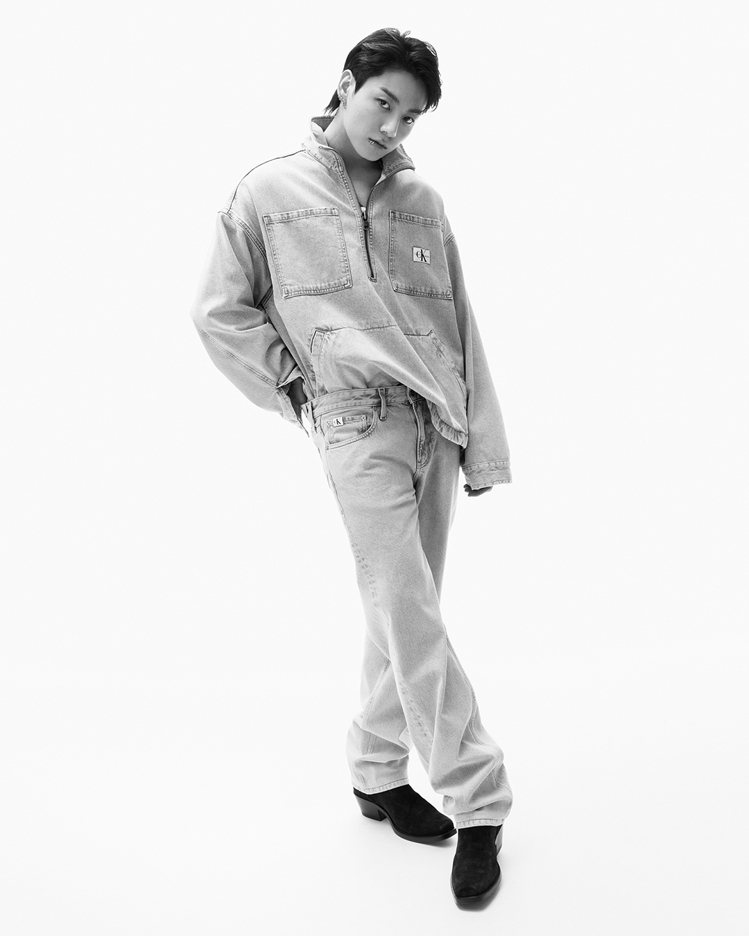 BTS防彈少年團的柾國Jung Kook詮釋Calvin Klein春季形象廣告。圖／Calvin Klein提供