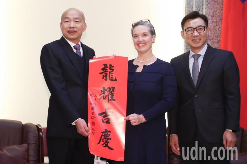 新國會十大聲量王，立法院正副長韓國瑜（左）、江啟臣都入榜。聯合報系資料照片