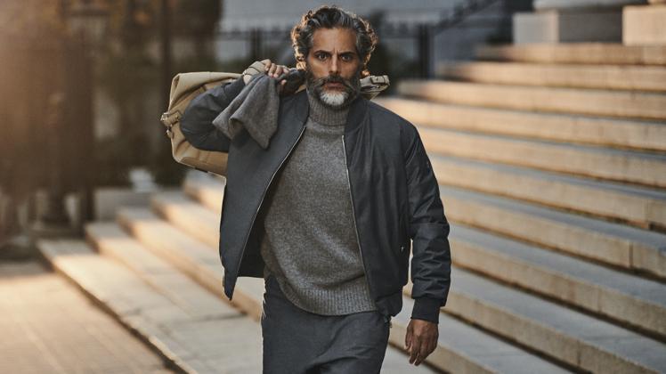 豪華機能服飾品牌Moncler找來演員Joaquín Furriel詮釋Collection系列廣告。圖／Moncler提供