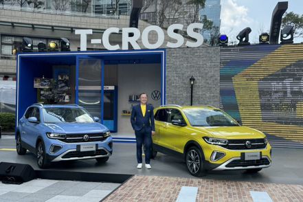 台灣福斯汽車總裁Steffen Knapp發表T-Cross新車。
 記者邱馨儀／攝影
