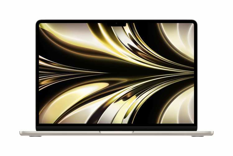 燦坤10大熱銷筆電推薦榜－文書型筆電：MacBook Air 13.6吋，2月29日前會員促銷價32,900元（現省3,000元）。圖／燦坤提供