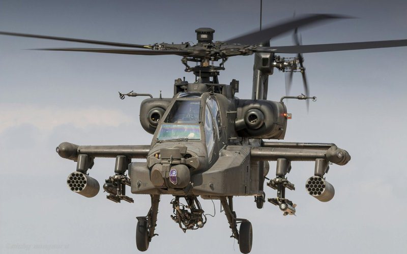 AH-64阿帕契（Apache）直升機示意圖。圖取自X平台@BreakinNewz01