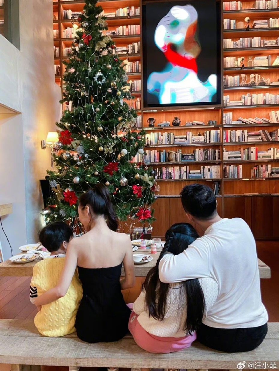 汪小菲帶孩子和曼蒂度過假期。圖／摘自微博