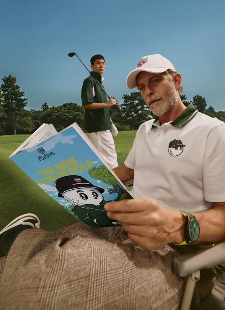 TAG Heuer首度與生活風格品牌Malbon Golf合作，還創作出一個以高爾夫球為靈感的精品系列。圖／TAG Heuer提供