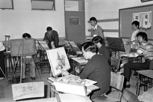 1977年2月27日，第二屆炬光青年技藝觀摩賽在台北工專舉行。圖為競賽情形。圖／聯合報系資料照片
