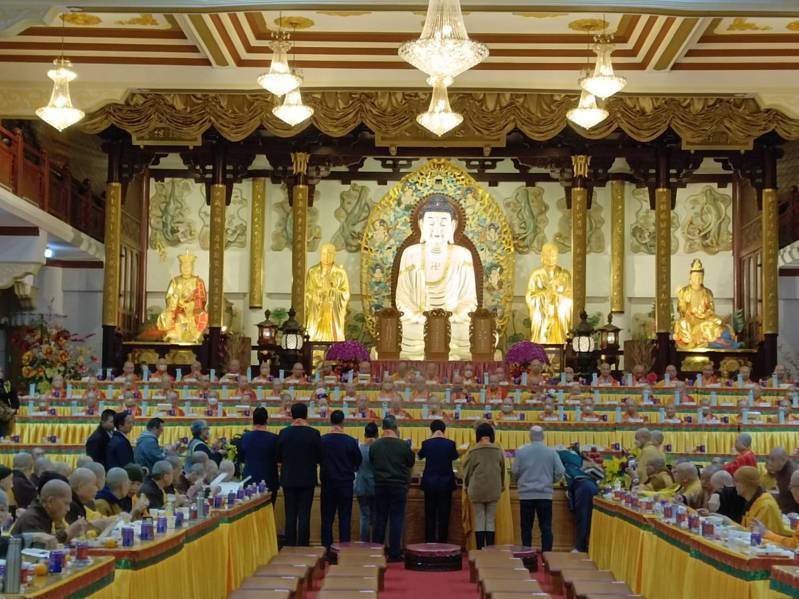 副總統賴清德今到基隆靈泉禪寺，出席中國佛教會舉辦的仁王護國息災祈福大法會。記者邱瑞杰／攝影