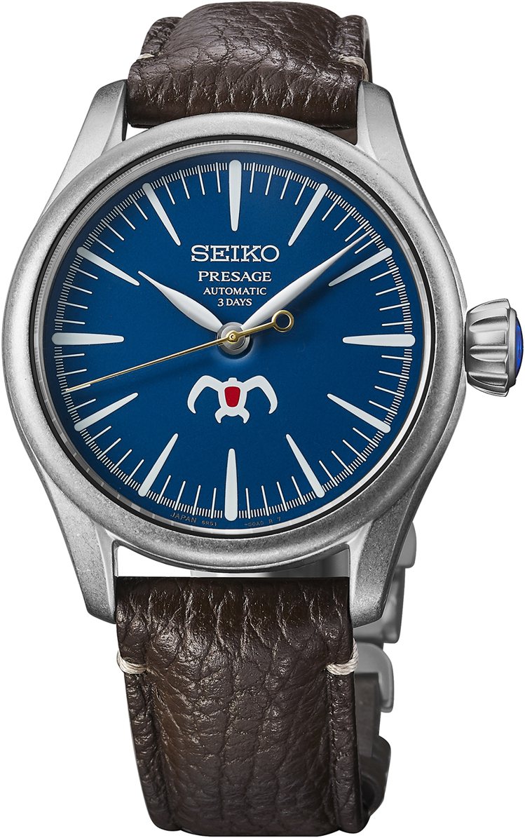 Seiko Presage系列風之谷聯名腕表，精鋼表殼搭配琺瑯表盤，全球限量1,500只，約57,000元。圖／Seiko提供