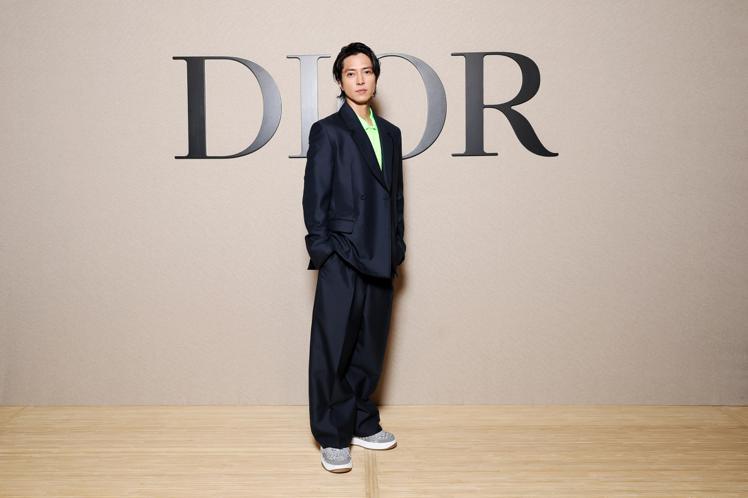 山下智久出席DIOR 2024 -2025 秋冬女裝系列大秀。圖／Dior提供