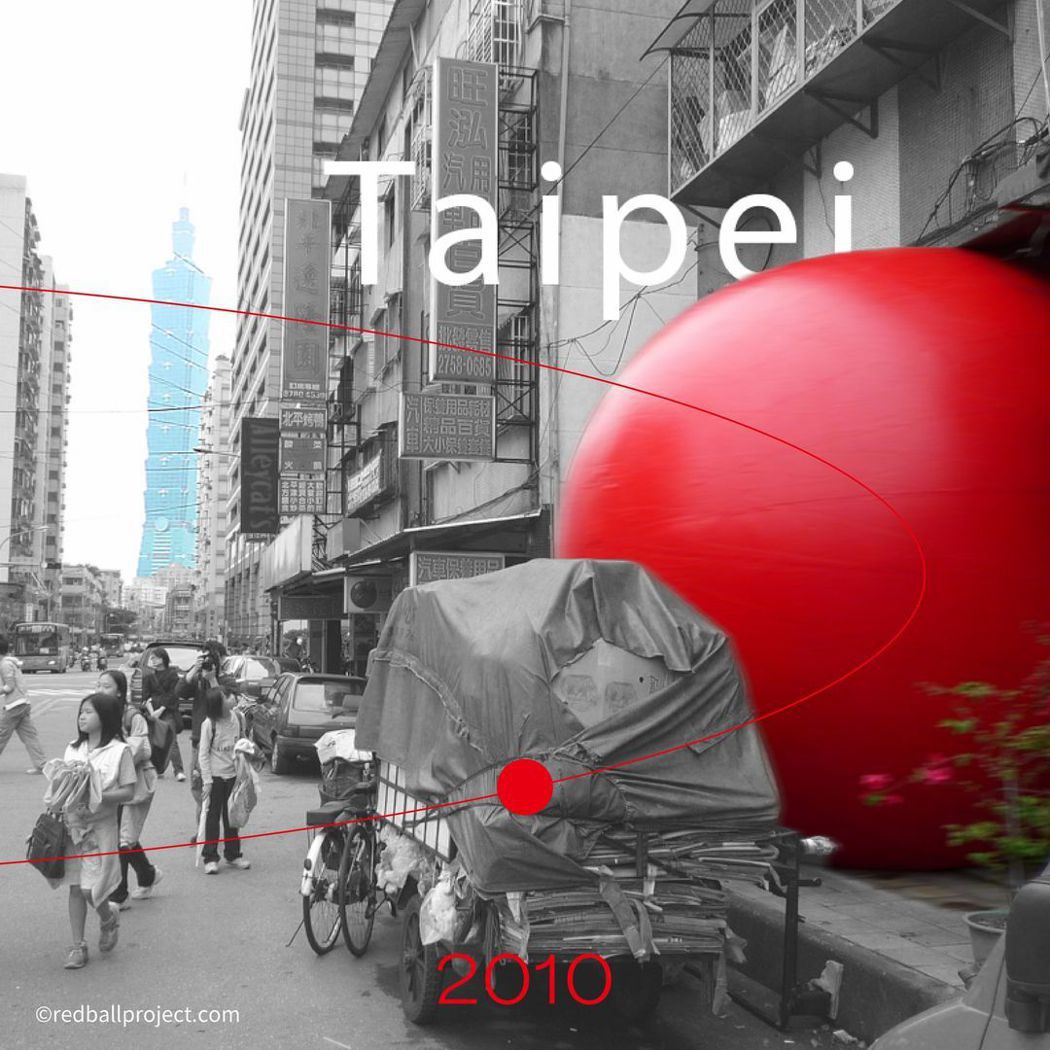 紅球計劃於2010年來到台北。 圖／紅球計劃RedBall Projec提供