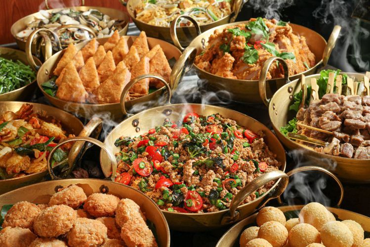 多達30種的泰市場經典泰式料理將輪番於餐檯登場。圖/
晶華酒店提供