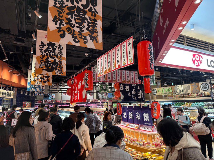 日本超市LOPIA 2月1日進駐中和環球購物中心，開幕首月業績破千萬。圖／環球購物中心提供
