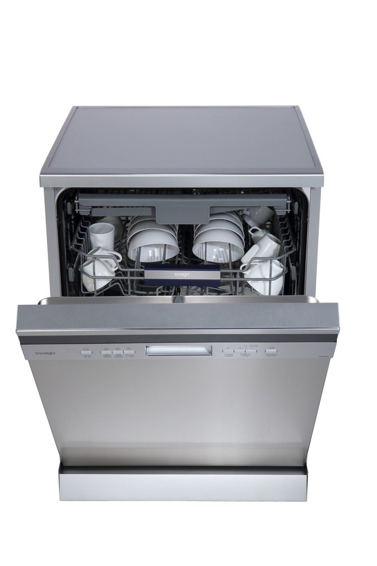 Global Mall新北中和Beutii「獨立式自動開門洗碗機SVAGO VE7850」原價36,000元，特價29,700元。圖／Global Mall提供