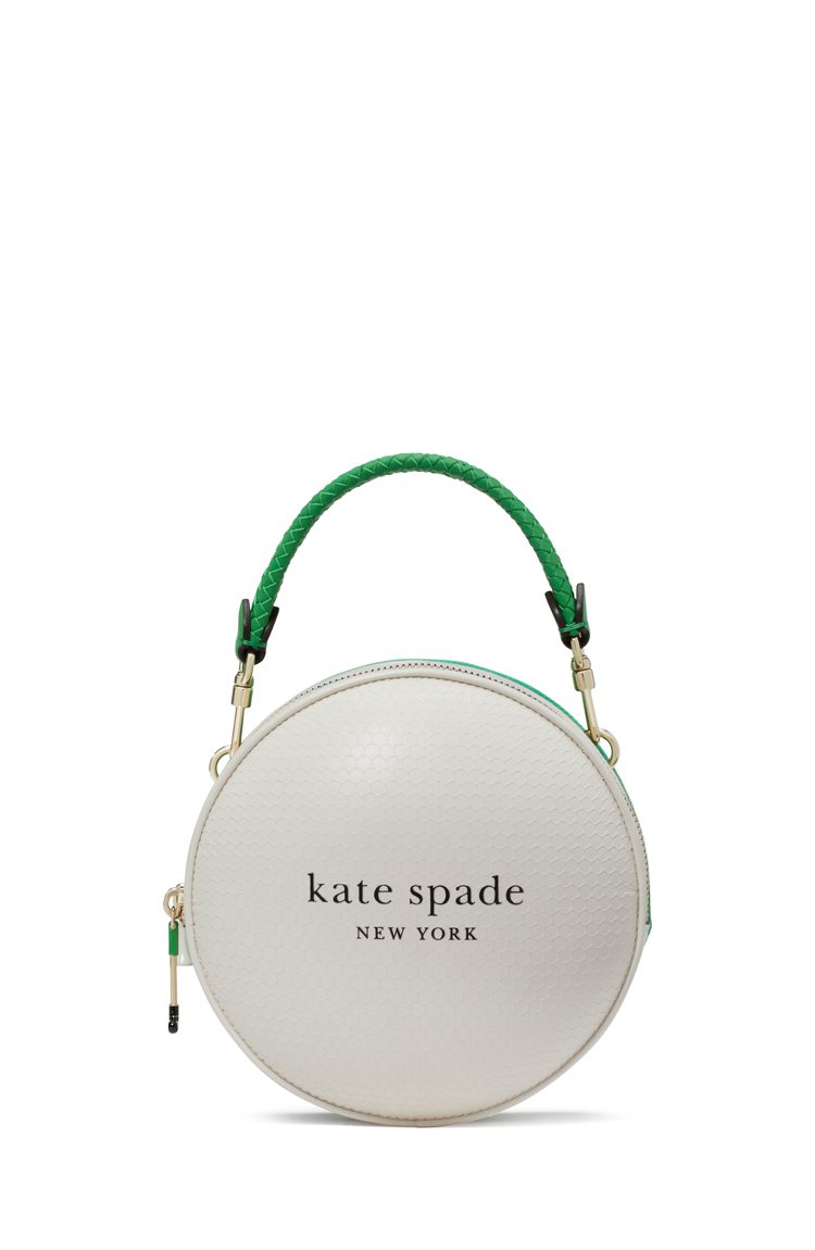 kate spade Tee Time系列拼色3D高爾夫球形斜背包，16,000元。圖／kate spade new york提供