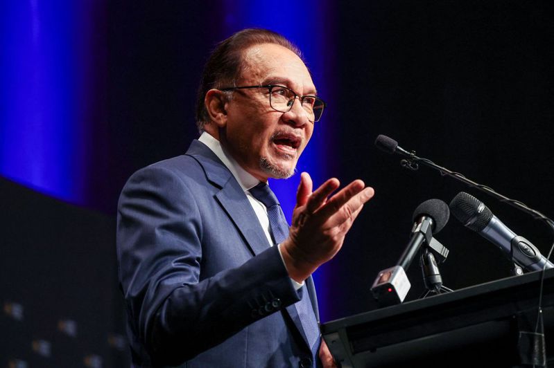 馬來西亞首相安華（Anwar Ibrahim）。 圖／法新社