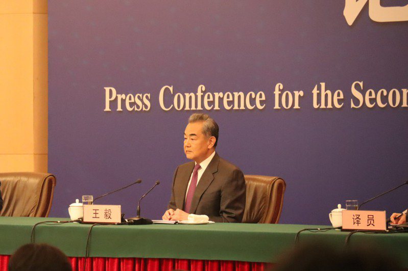 大陸外長王毅7日就南海爭端表示，「我們不允許善意被濫用，不接受海洋法被歪曲」。（記者廖士鋒／攝影）