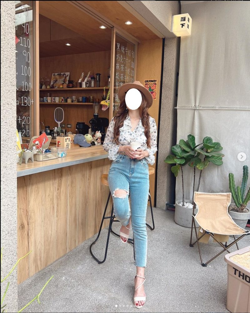 一名網美因拍照移動咖啡廳盆栽遭老闆制止，怒而在IG上公審店家。 擷自網美IG