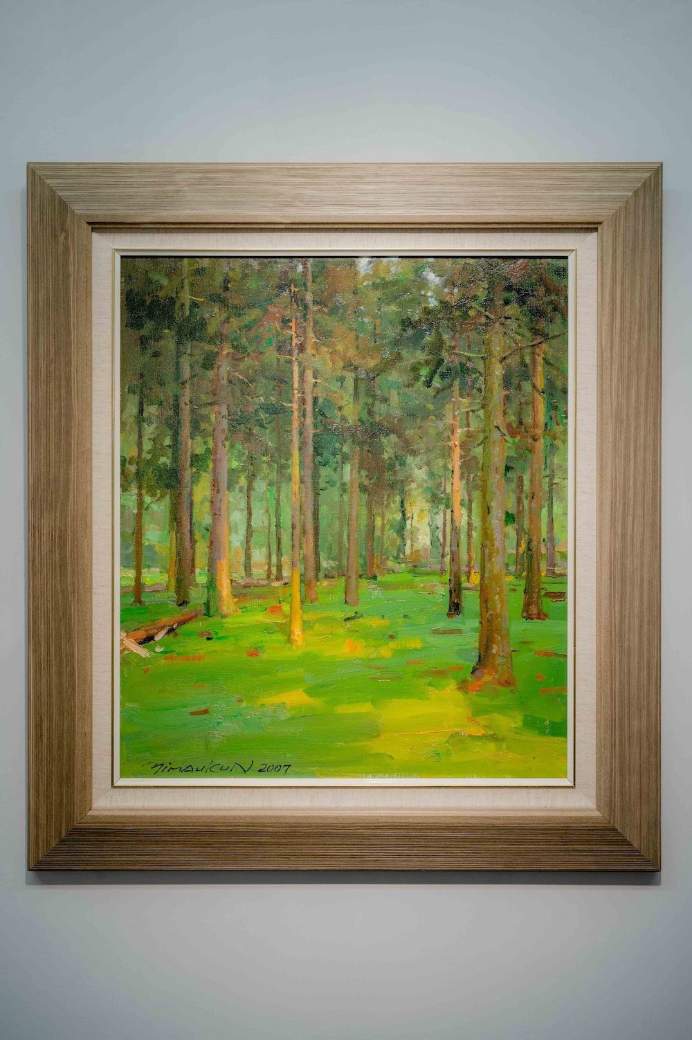 本次展出作品之一，《小樹林》（2007，台灣宜蘭）。圖 / 冉茂芹畫室提供