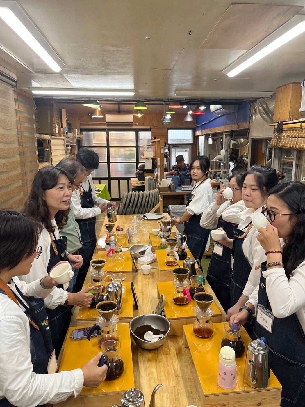 宏國德霖科技大學餐旅管理系2023日本東京KONO咖啡證照研習。宏國德霖科技大／...