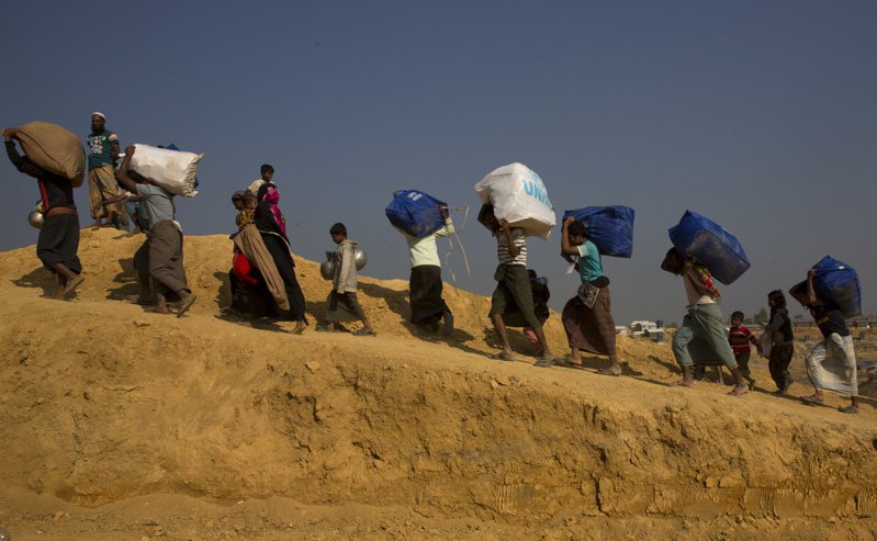 緬甸難民。美聯社資料照