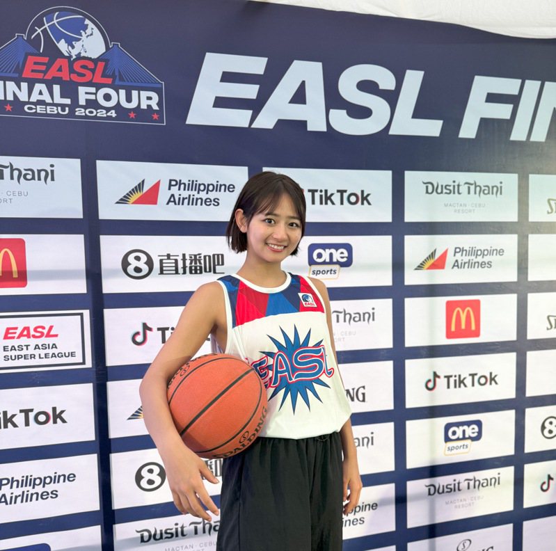 日本籃球KOL高倉菫前往宿霧宣傳東超聯賽終極4強賽。記者曾思儒／攝影