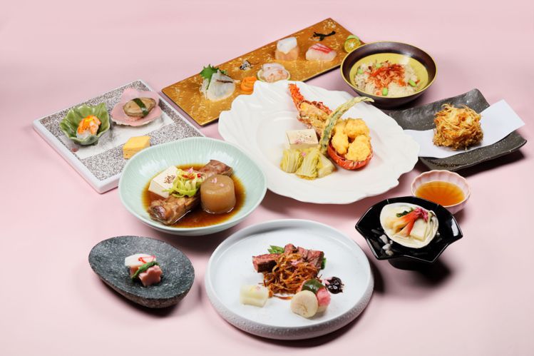 高雄萬豪酒店京樂日本料理餐廳為迎接日本櫻花季，於3月14日至5月5日打造「櫻花祭套餐」。圖/高雄萬豪提供