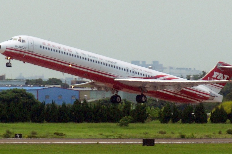 遠東航空的MD-80，曾經是國內線最常見的機種。圖／聯合報系資料照片