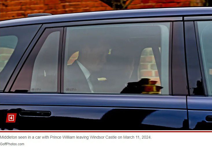 眼尖網友認為這張照片中的凱特王妃和威廉王子是剪輯貼上，背景磁磚的排列也不相同。圖擷自紐約郵報