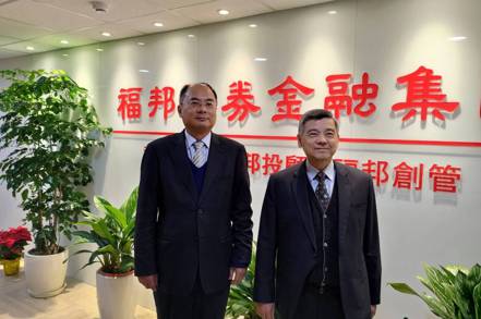 福邦證券董事長黃炳鈞(右)及總經理林瑛明(左)。  圖／福邦證券提供