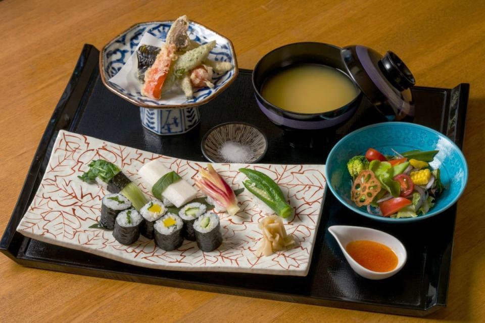 ▲嬉乃壽司的野菜握壽司極有特色。　圖：佐賀縣觀光連盟／提供