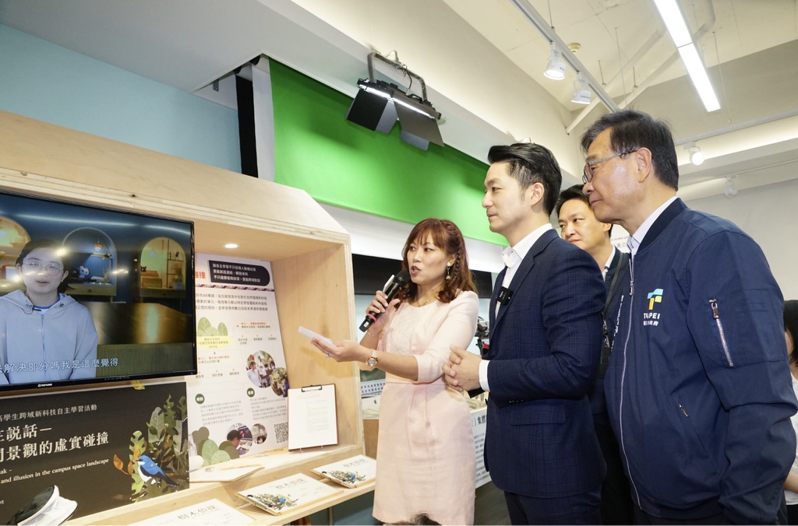 台北市長蔣萬安今日出席「台北市STEAM 及新科技發展辦公室」揭牌暨啟用典禮。北市府提供