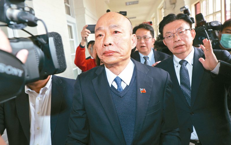 立法院院長韓國瑜（左）。本報資料照片