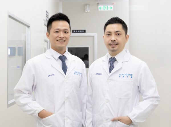 （左至右）偉喬生醫執行長鄭又瑋、董事長莊詠鈞。（偉喬生醫提供
