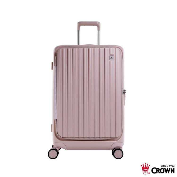 CROWN BOXY系列雙前開框架拉桿行李箱，29吋10,800元。圖／CROWN提供