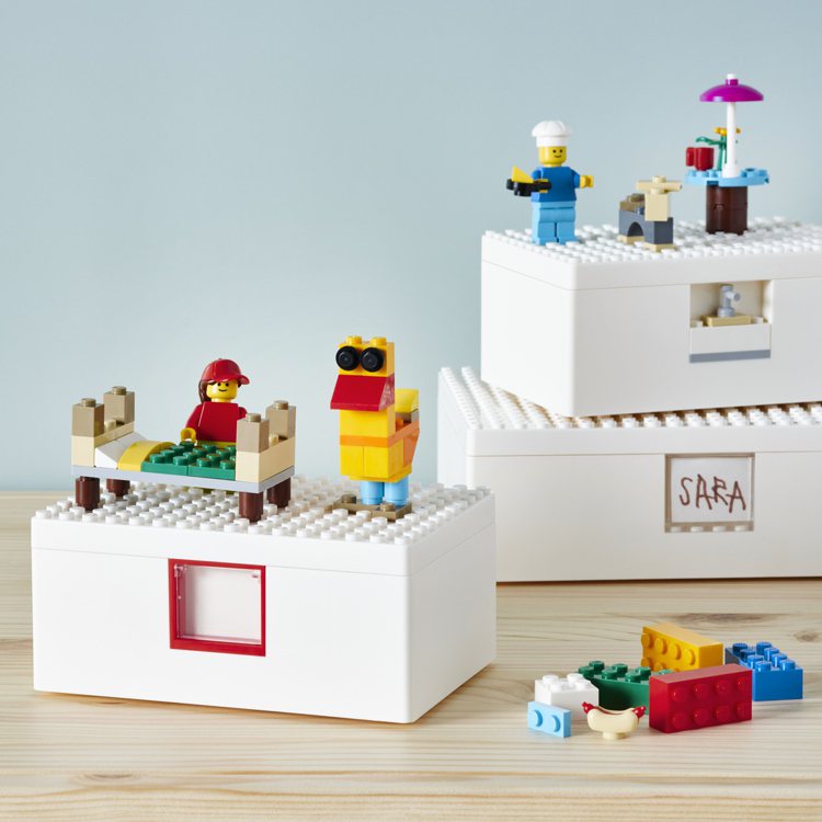 IKEA BYGGLEK Lego®積木遊戲盒，激發兒童創作力。圖／IKEA提供
