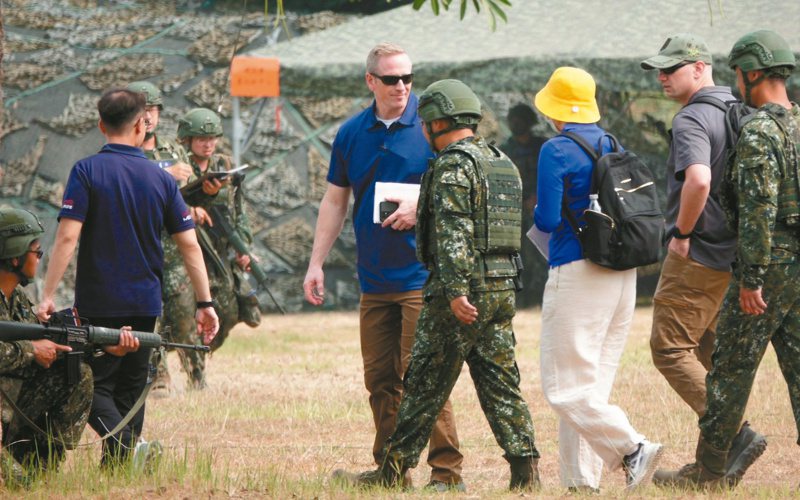 美軍特戰部隊在台協訓期間參與演習。本報資料照片