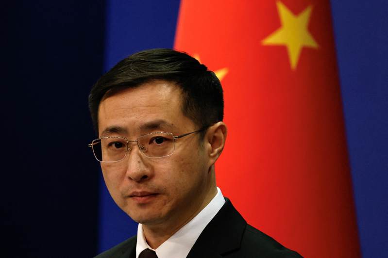 中國外交部發言人林劍指出，中國支持要求加薩「立即」停火的最新決議案，並讚揚阿爾及利亞與其他阿拉伯國家為此事付出的努力。路透資料照