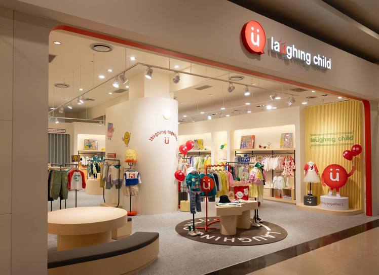 韓國童裝品牌「laughing child」全台首店，進駐Global Mall新北中和。圖／Global Mall提供