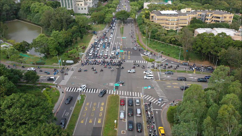新竹市介壽路跨越竹市與新竹科學園區，竹市府今年將針對路口與路型進行改善工程。圖／竹市府提供