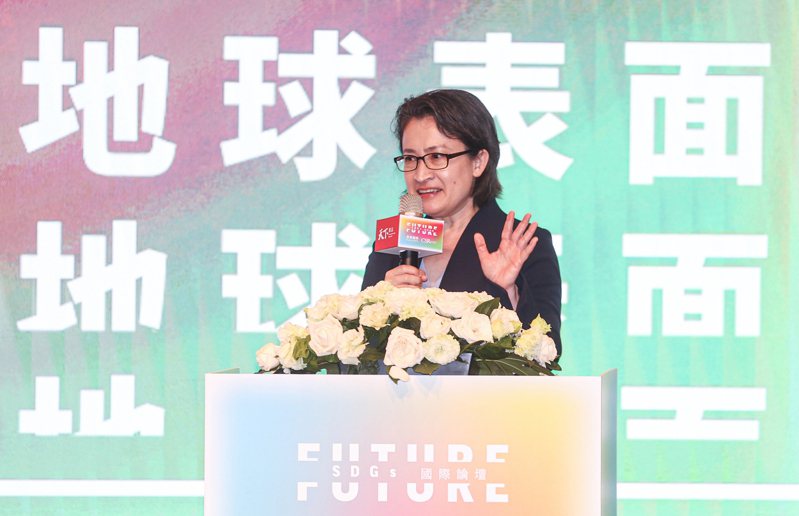 2024天下SDGs雙日國際論壇開幕式28日上午在台北舉行，副總統當選人蕭美琴（圖）出席致詞。中央社