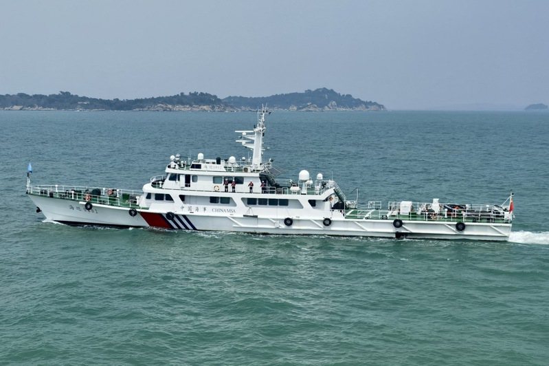 中國海事部門昨在台灣海峽西側水域展開聯合巡航活動。圖為聯合巡航／中新社
