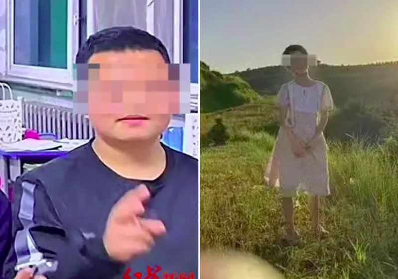 中國一名13歲少年（右）誘殺鄰居8歲女童（左）。圖／翻攝自紅星新聞