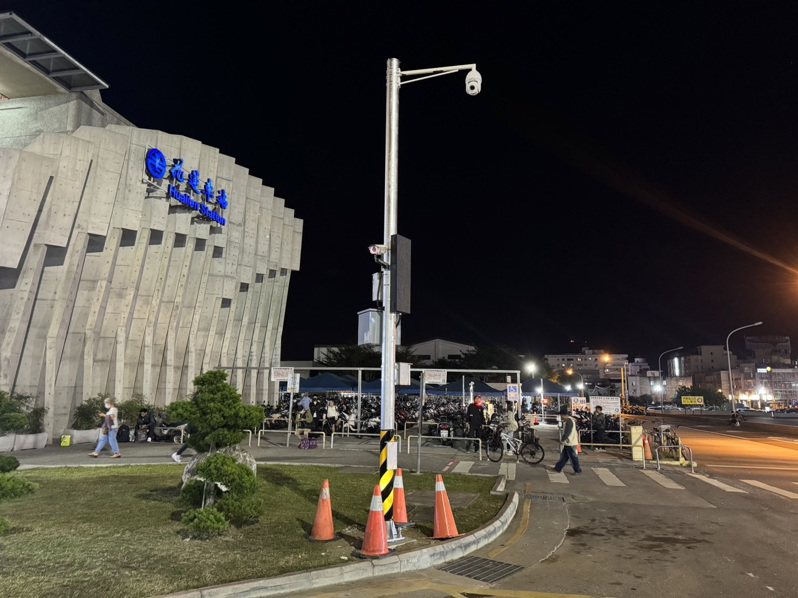 花蓮火車站前站科技執法設備取締違停，將於4月1日啟用。圖／花蓮縣警局提供