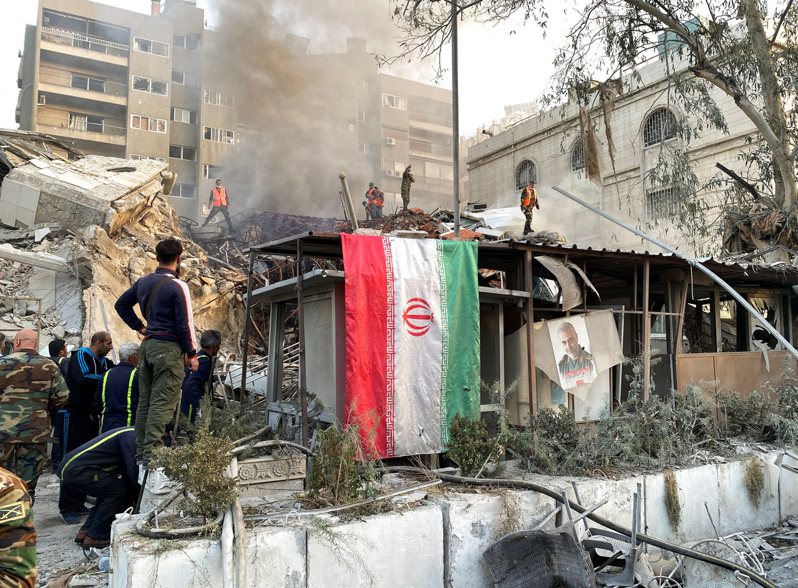 以色列襲擊伊朗駐敘利亞大使館。路透社