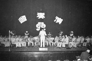 1955年4月5日，中華民國第十二屆音樂節在中山堂中正廳舉行聯合演奏會，共有9項表演。圖／聯合報系資料照片